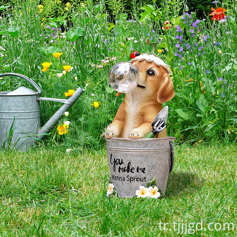 Dog Yard Resin Decorations